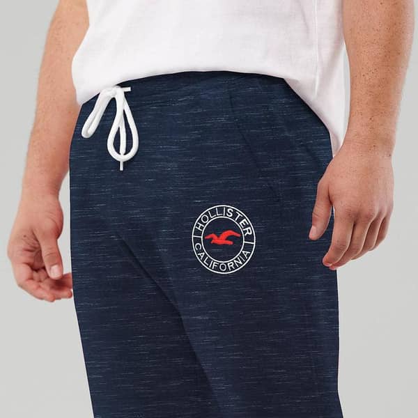 HLSTR Textured Blue Summer Trouser