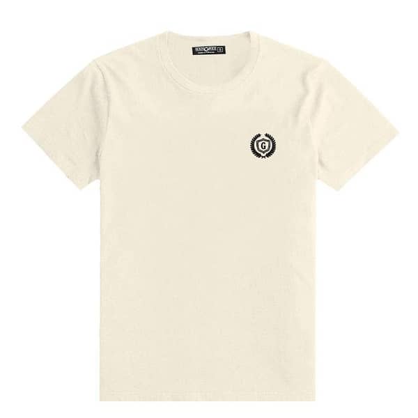 Men's Signature Emb. Round Neck Tee Shirt - Skin