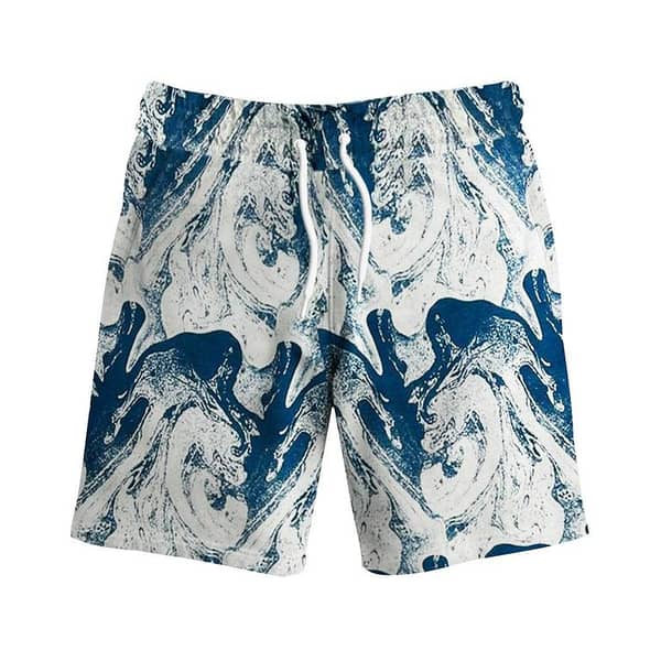 Men's Artistic Printed Two Quarter Shorts - Printed