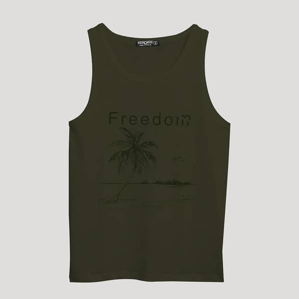 HG "Freedom" Printed Comfort Vest For Summers - Dark Olive