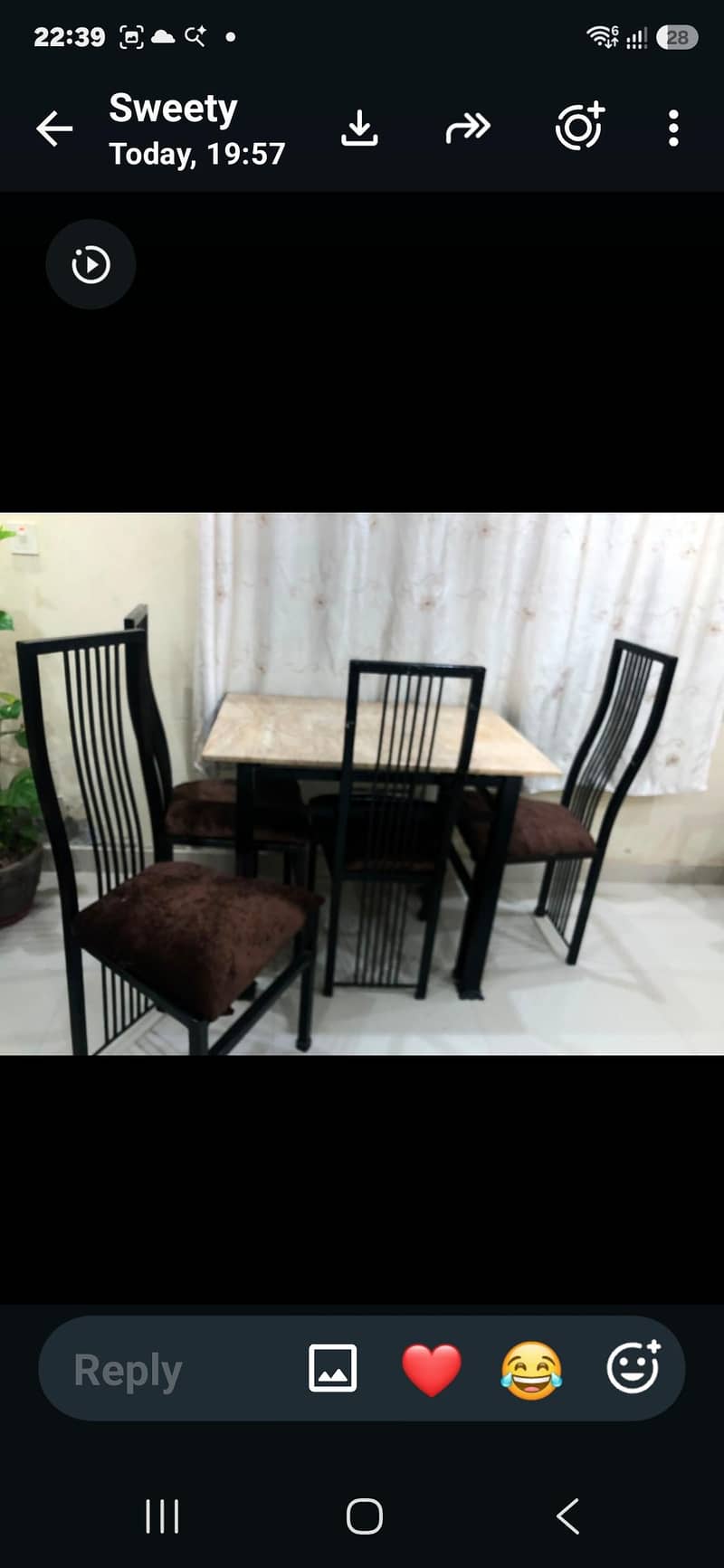 dining table with 4 chairs 1