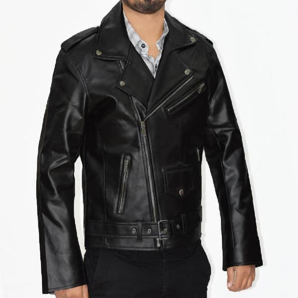 HG Superior Biker Style PU Leather Jacket