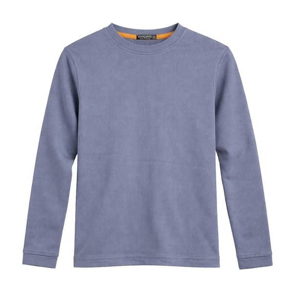 HG Rib Knitted Winter Full Sleeves Inner Shirt for Men & Women – Blueish Gray