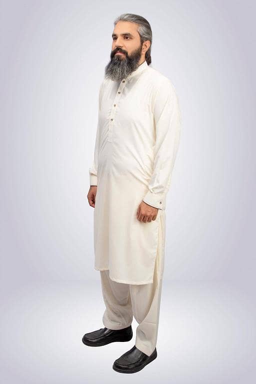 Wash N Wear Fashion Work Shalwar Kameez - Boski