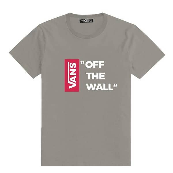 Exclusive " VANS " Printed Tee Shirt - Smoke Gray