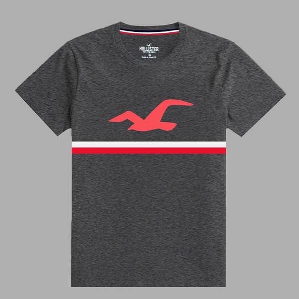 HLSTR CHARCOAL GRAY STYLISH TEE