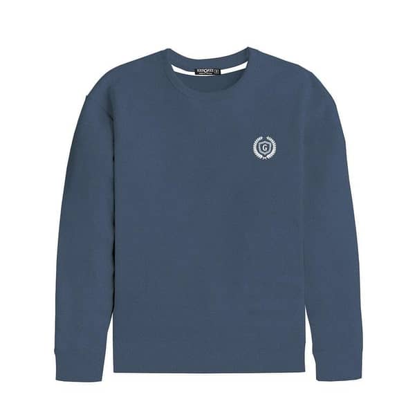 Hangree Signature Sweat Shirt - Mid Blue