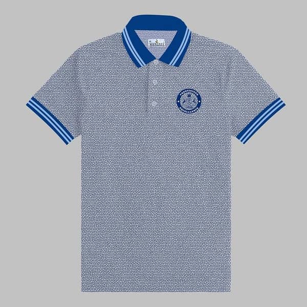HG Premium Tipping Collar Self Textured Polo Shirt