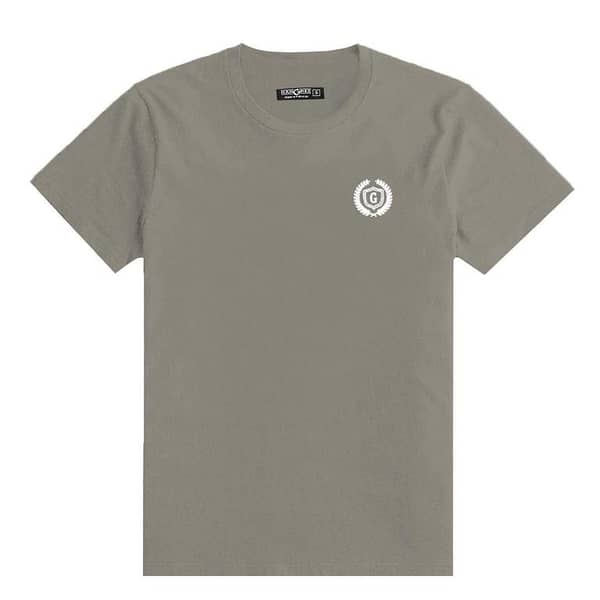 Men's Signature Emb. Round Neck Tee Shirt - Smoke Gray