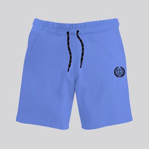 HG Signature Emb. Self Lining Two Quarter Shorts - Jordy Blue