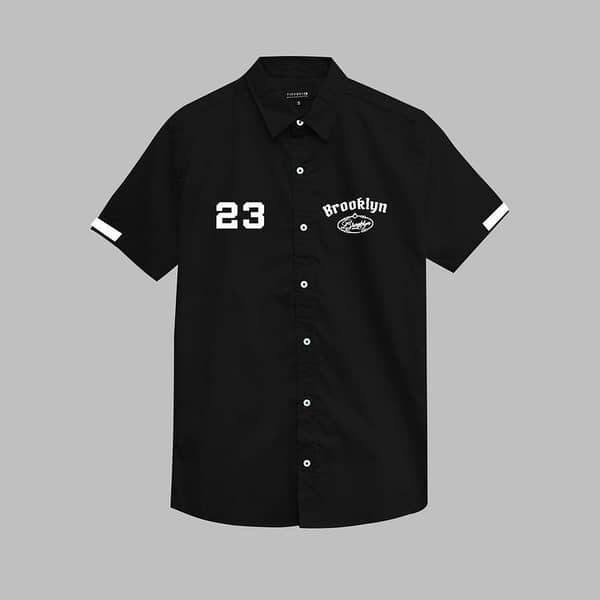 Men's Breezy Summers Half Sleeves Casual Shirt - Black