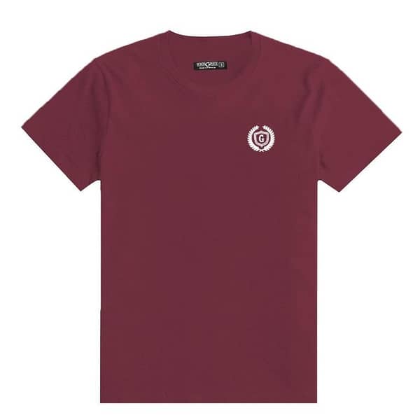 Men's Signature Emb. Round Neck Tee Shirt - Maroon