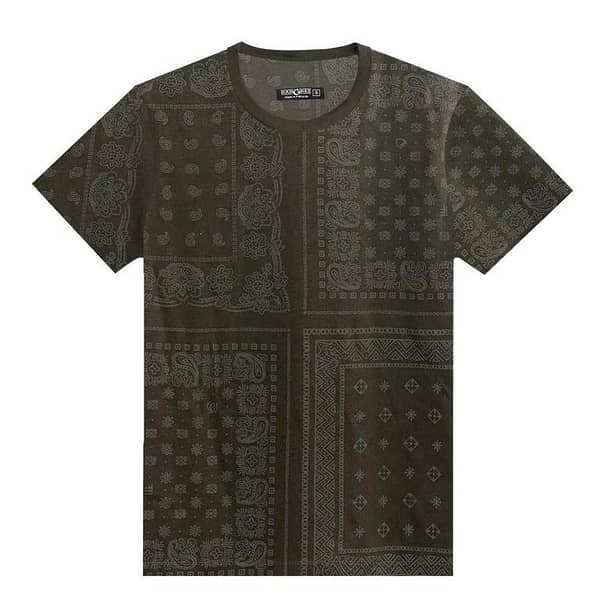 HG Designer Printed All Over Tee Shirt - Green