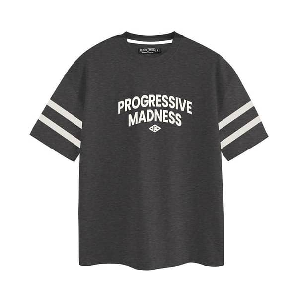 OVERSIZE DOWN SHOULDER TEE SHIRT - CHARCOAL