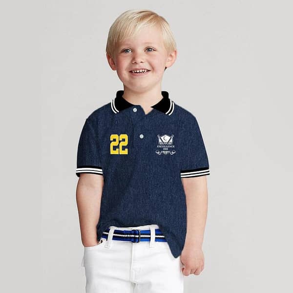 BOY'S TIPPING COLLAR ELITE POLO SHIRT