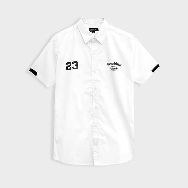 Men's Breezy Summers Half Sleeves Casual Shirt - White