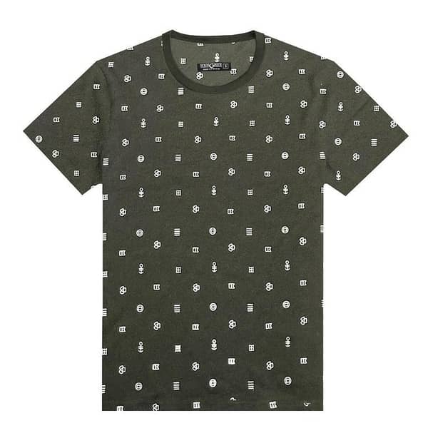 HG ALL OVER PRINTED TEE SHIRT - GREEN