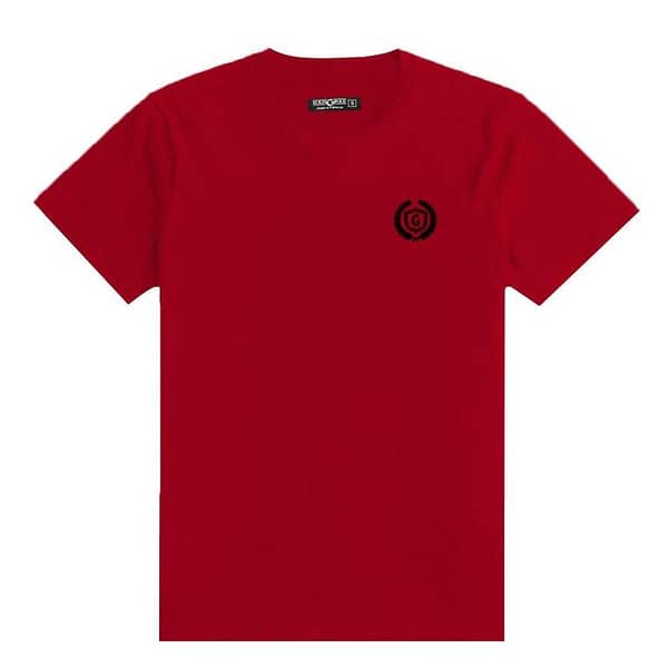 Men's Signature Emb. Round Neck Tee Shirt - Red