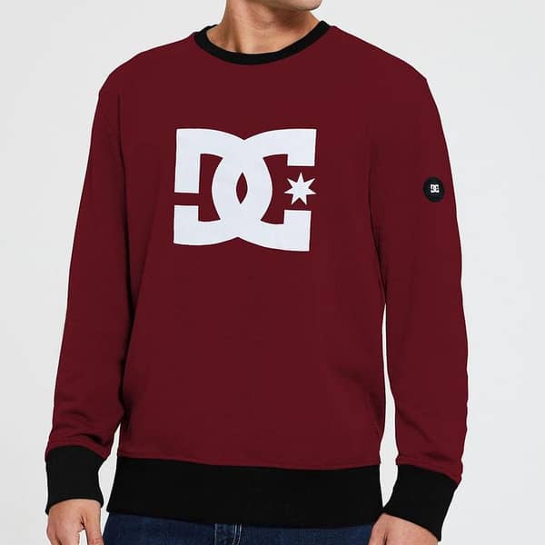 DCS USA Maroon Signature Printed Sweat Shirt