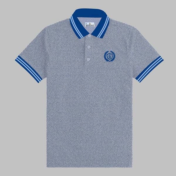 HG PREMIUM TIPPING COLLAR SELF TEXTURED POLO SHIRT