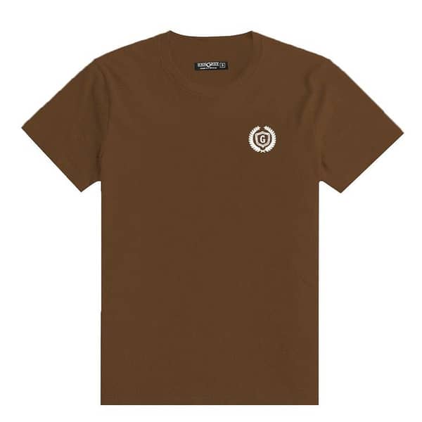 Men's Signature Emb. Round Neck Tee Shirt - Choco Brown