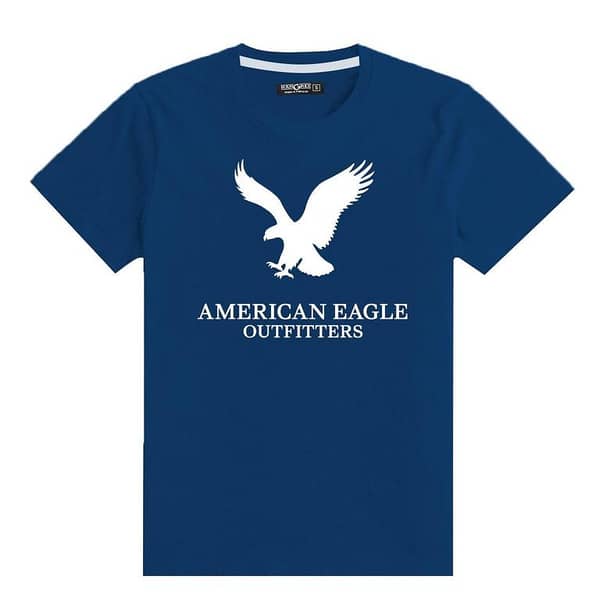 Eagle Printed Blue Men's Tee Shirt