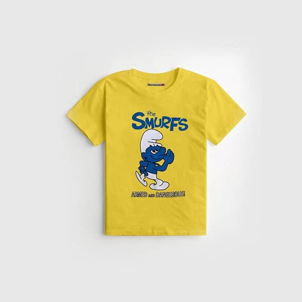 Yellow Printed Kid's Tee