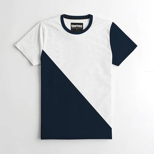 HG EXCLUSIVE CONTRAST PANEL TEE SHIRT