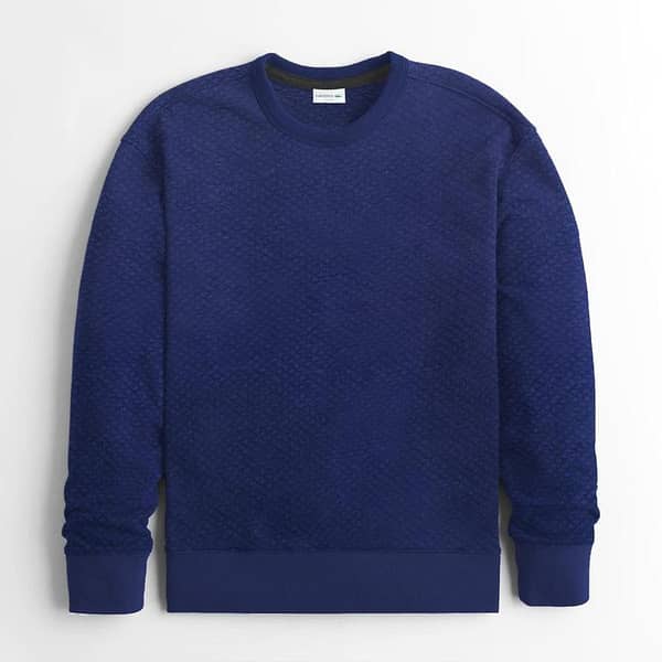 SLEF PATTREN BLUE SWEAT SHIRT