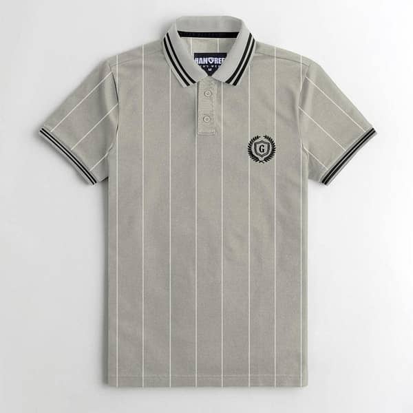 HANGREE UNIQUE TIPPING POLO SHIRT