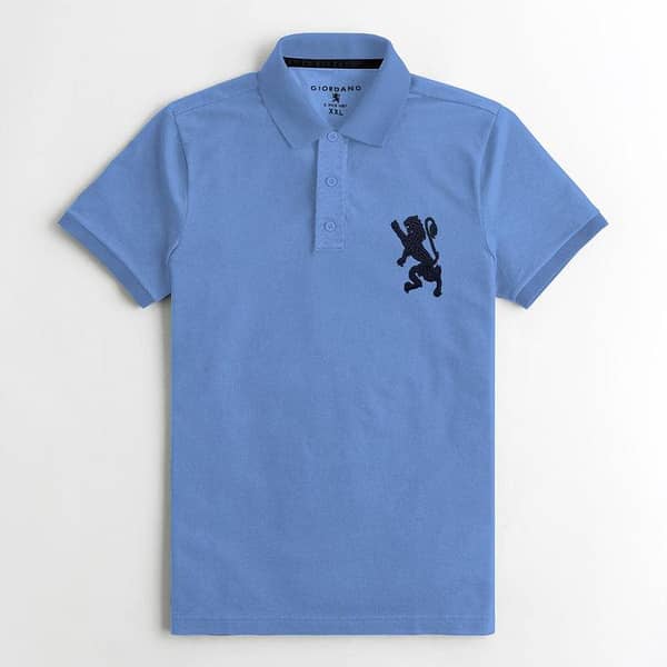 JRDNO DOUBLE COLLAR EXECUTIVE LIGHT BLUE POLO SHIRT