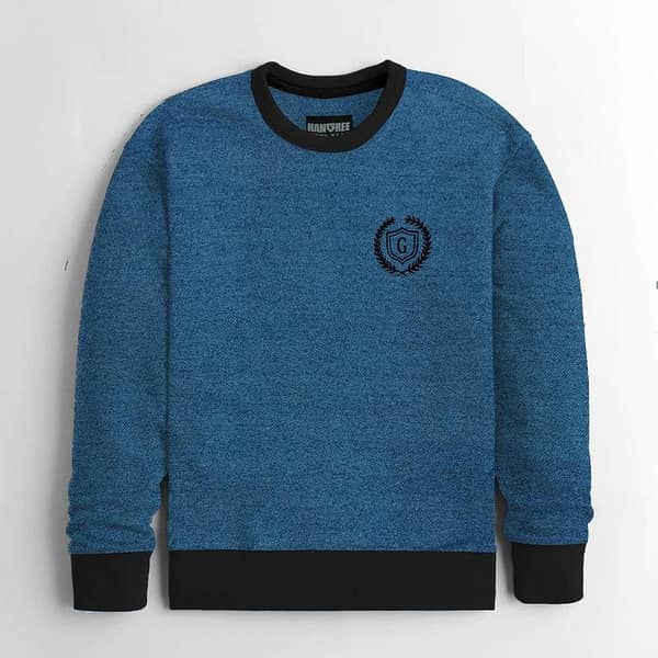 HG SUPER COOL CHAIN YARN ROYAL SLIM FITTING SWEAT SHIRT
