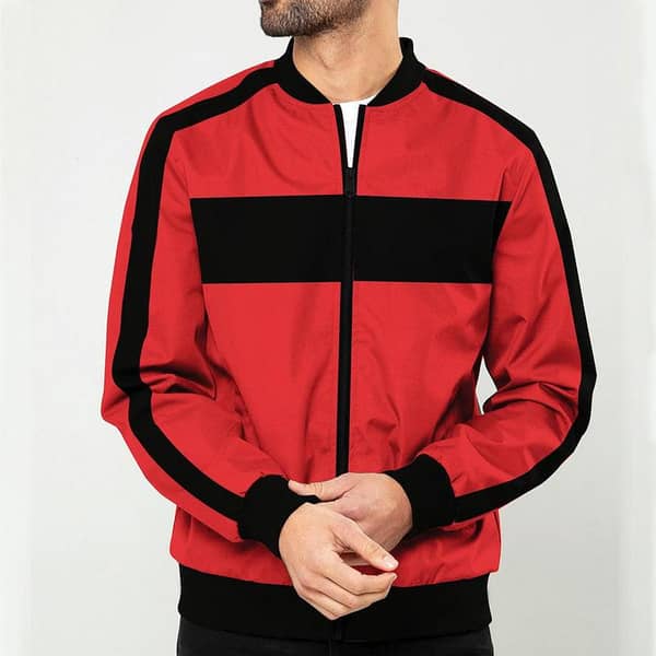 Men Designer Poly Fleece Zipper Jacket