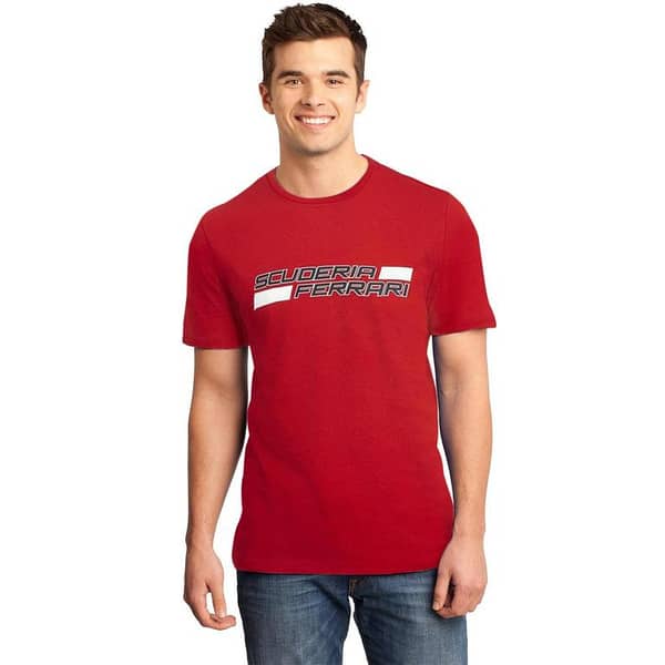 FERARI PRINTED RED T SHIRT