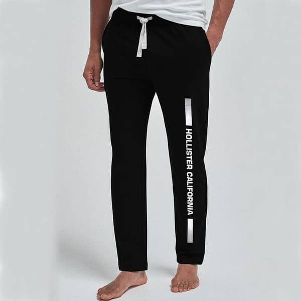 HLSTR Sharp Black Printed Summer Trouser
