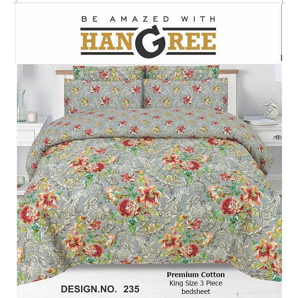 HANGREE PREMIUM COTTON BED SHEET