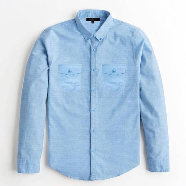 S/H Double Pocket Men Winter Casual Shirt