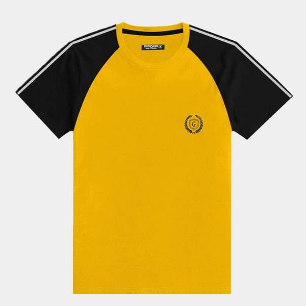 Signature Embroidered Raglan Fashion Tee Shirt
