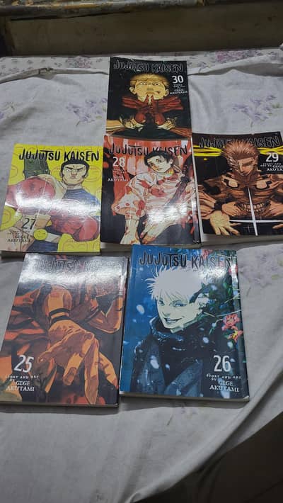 jujutsu kaisen manga volume 25.26. 27.28. 29.30