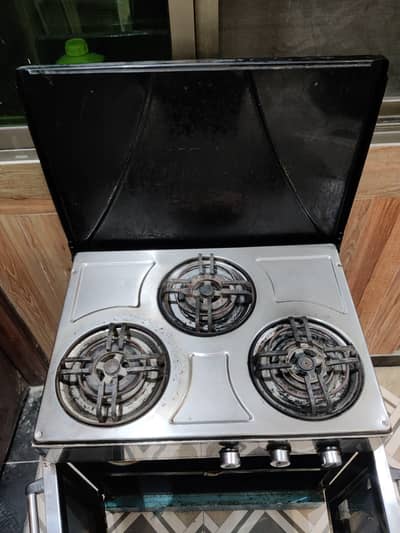 Hyper Cooking Range / 3-Burner Stove with Oven Cabinet for Sale