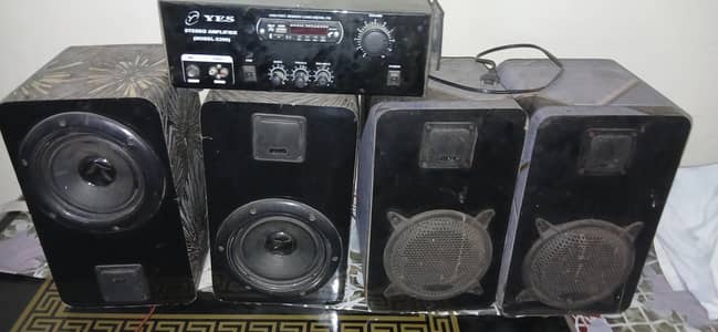 4 daba speaker and 1 amp