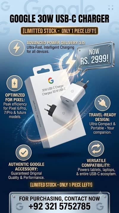 Google 30w fast adapter