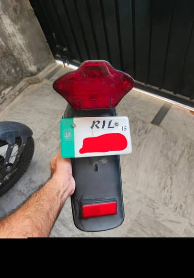 Ravi piaggio back mudguard with brake light genuine