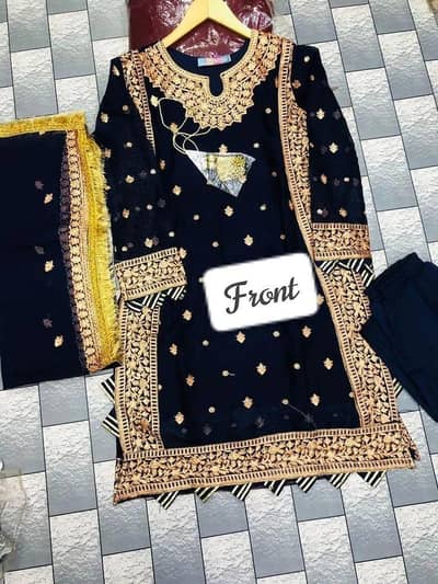 crinkle chiffon ladies three piece