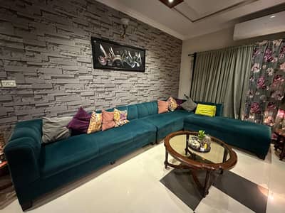 9 seater L shaped sofa