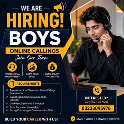 Call center agent required