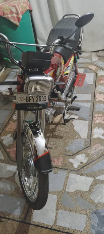 Honda CD 70 Red color Model 2025