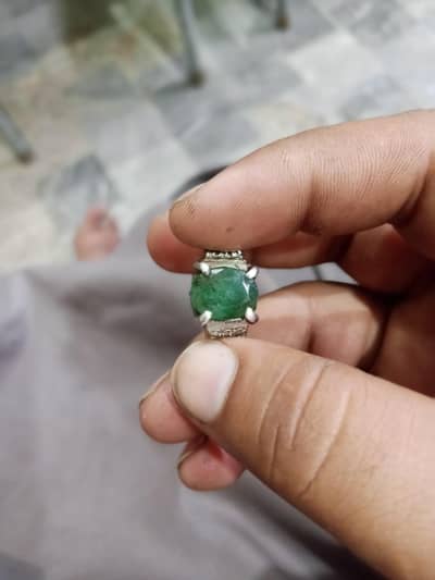 Zambian Emerald hand made ring