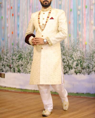 Beautiful Sherwani with khussa
