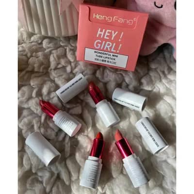 Hey Girl Mini Lipstick Set - 6 Pcs | Long Lasting | Multi Color